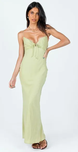 Princess Polly Green Maxi Dress thumbnail 2