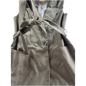 Crescent Sleeveless Vest Blazer Dress M Brown Twee Preppy thumbnail 4