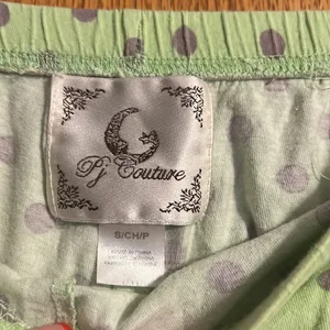 Polka Dot Pajama Shorts Green thumbnail 3