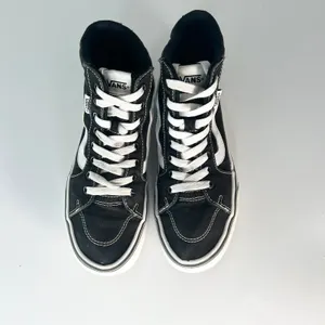 Vans Old Skool Canvas Suede Hi Top Skate Sneakers Shoes Black 507698 Women 7.5 thumbnail 4