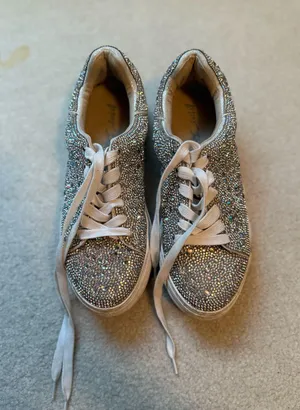 Betsey Johnson’s rhinestone sneakers thumbnail 1