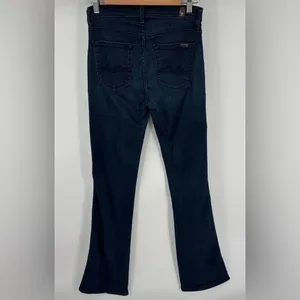 7 For All Mankind mid rise dark wash bootcut denim jean women’s size 27 thumbnail 5