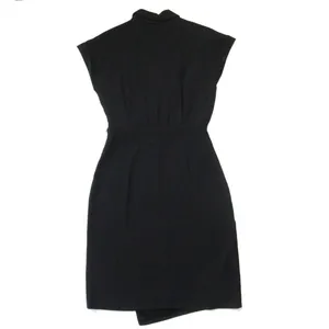 NWT MM. Lafleur Tory 3.0 in Black Crepe Collared V-neck Sheath Dress 6 thumbnail 8
