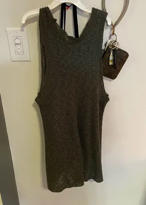 Oversized Green Knit Top thumbnail 2
