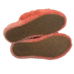UGG Fluff Yeah Slide Sheepskin Slippers Coral Pink Orange Women 8‎ Y2K Spa Cozy thumbnail 3