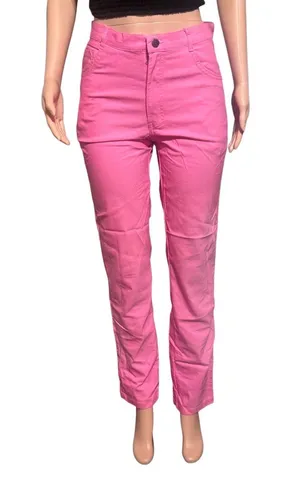 Comfort fit Women's pink high waist straight leg pant size L,XL thumbnail 1