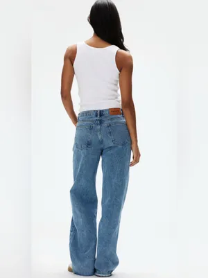 Parke Low Rise Baggy Jeans in Vintage Wash thumbnail 3