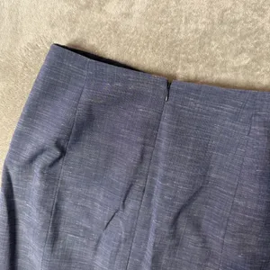 Antonio‎ Melani Blue Wool Blend Slub Pencil Skirt Size 6 Lined Career Office thumbnail 4