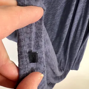 Lululemon Long Sleeve Open Back Cowl‎ Neck Burnout Top Blue Yoga Shirt thumbnail 7