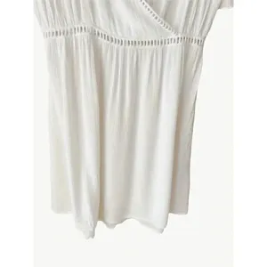Raviya White Boho V-Neck Short Sleeves Womens Mini Dress SZ Small thumbnail 5