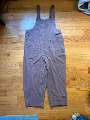 Out From Under Jamie Square Neck Jumpsuit in brown size large thumbnail 4