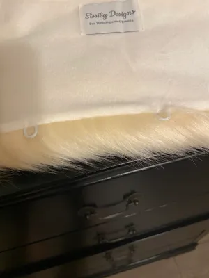 Faux Fur Wrap White thumbnail 6
