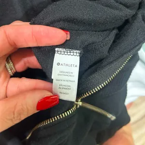 Athleta Women's Black Zip-Up Jacket thumbnail 4