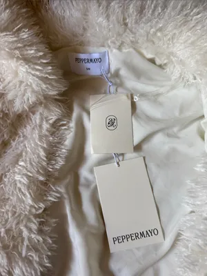 Peppermayo Denver Oversized Fur Jacket Ivory thumbnail 2