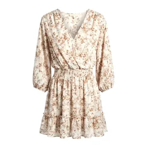 Lovestitch Floral Sheer Flowy Mini Dress S Small Boho Romantic Cottage Romantic thumbnail 2