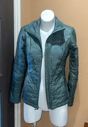 Columbia green full zip jacket thumbnail 1