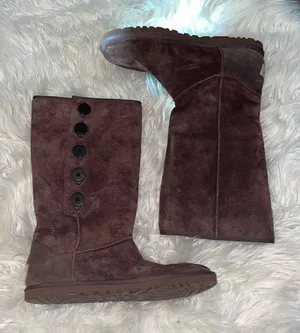 UGG Lo Pro Mid Calf Button Boot - Chocolate Brown thumbnail 1