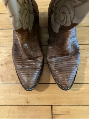 Dan Post Ivory Tan Leather Cowgirl Western Boots Size 5.5 thumbnail 10