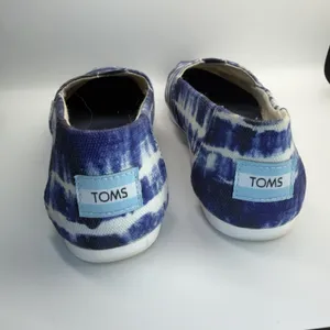 TOMS Women's Alpargata Flats Navy‎ Tie Dye Size 7 thumbnail 3