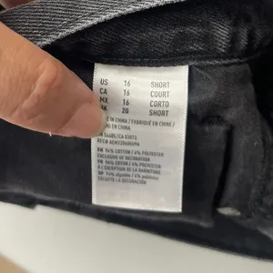 American Eagle Mom Jeans 16S Y2K Grunge Street Black Baggy Highrise Tapered NWT thumbnail 9