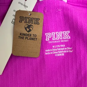 NWT Pink Victoria's Secret Ribbed Square Neck Crop Top Magenta Summer Size M thumbnail 4