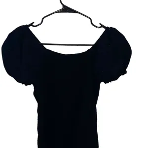 Art Class Black smocked eyelet puff sleeve milk maid Top cottagecore coquette thumbnail 7