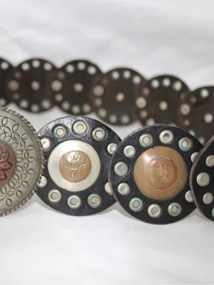 Black & Brown Concho Western Boho Statement Belt thumbnail 6