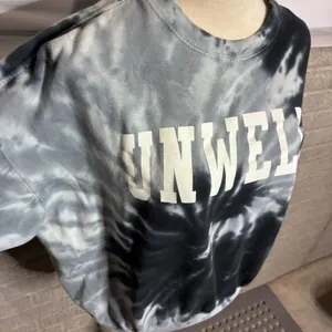 Barstool Sports Call Her Daddy Unwell Tie Dye Sweatshirt Colortone Black Grey M thumbnail 2