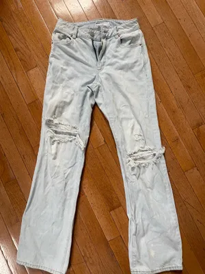 Garage light wash distressed jeans thumbnail 1