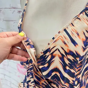 Parker Harrison silk romper in Deep Sea Sunrise Parke size small thumbnail 9