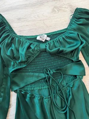 Princess Polly emerald green dress thumbnail 4