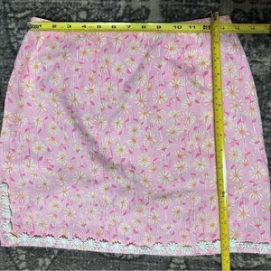 Lilly Pulitzer Vintage White Label Women’s Size 2 Pink Daisy Print Mini Skirt thumbnail 7