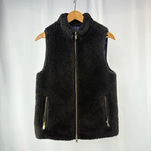 J. Crew Plush Fleece Vest‎ in Black Size Extra Small thumbnail 2