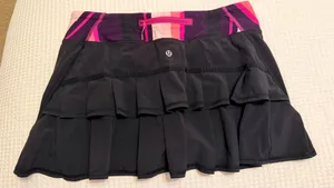 Black Lululemon Pace Rival Skirt Tennis thumbnail 2