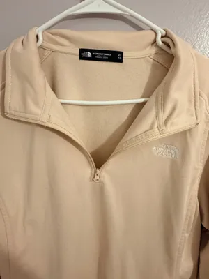Blush Pink North Face Quarter Zip thumbnail 2