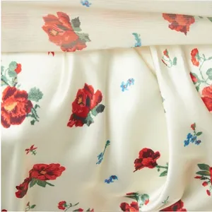 Weworewhat‎ Red Floral Satin Puff Sleeve Mini Dress Size 8 thumbnail 15