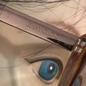 Jimmy Choo Brown Cat-Eye Glasses thumbnail 3