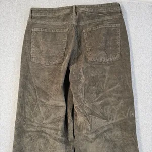 Old Navy Women's 12 Extra High Rise Sky-Hi Wide Leg Corduroy Pants Olive Brown thumbnail 8