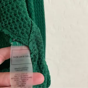 Maniere De Voir Textured Cut Out Bodysuit Green thumbnail 10