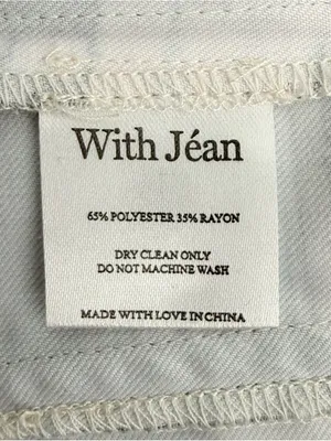 With Jean Off White Black Carla Read All About It Newspaper Corset Top XS NWOT thumbnail 7