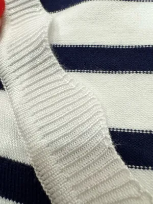Boutique Navy and White Sweater thumbnail 2