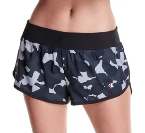 Champion Womens Camo Running Shorts Black Grey Athletic Gym Medium NEW thumbnail 1
