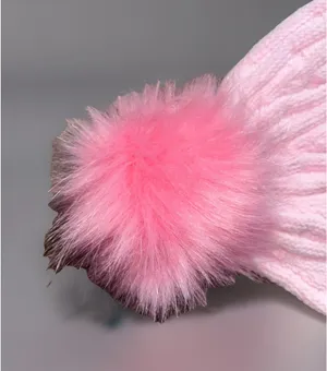 New Lululemon Womens Cable-Knit Pom-Pom Beanie hat winter chenille soft Pink thumbnail 8