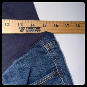 Old Navy Maternity Skinny Jeans‎ Women 10 Blue Smooth Panel Denim thumbnail 4