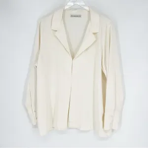 Abercrombie & Fitch Hook & Eye Top Women's‎ Size XL Cream Romantic thumbnail 2