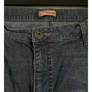 Wrangler Bootcut Blue Rinsed Distressed Denim Jeans Women’s 18 Long Loose stitch thumbnail 4