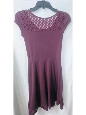 Women's Cape Juby Burgundy Midi Dress Size XS thumbnail 6