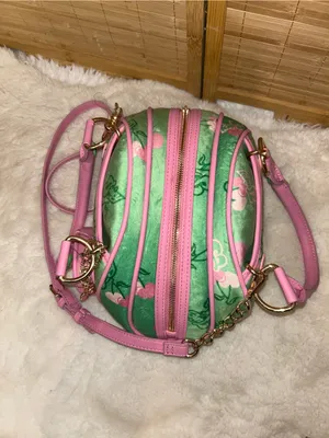 Juicy Couture Retro Cherry Satchel purse tote crossbody bag pink green NEW Y2K thumbnail 5