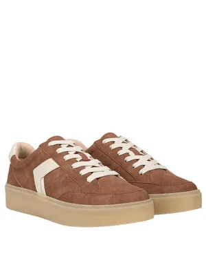 NWT Dr. Scholls Madison Lace Sneaker Low Top Lace Up Dark Honey Brown 6.5M thumbnail 6