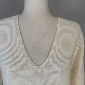 Wilfred Free‎ Aritzia Womens Wolter Sweater Size S Ecru Ivory Knit Merino Wool thumbnail 3